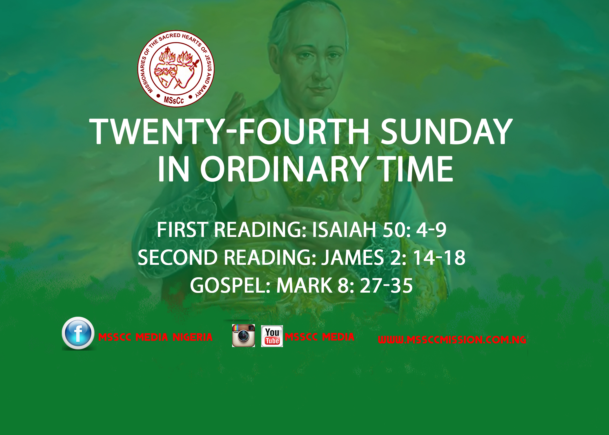 TwentyFourth Sunday in Ordinary Time Missionaries of the Sacred